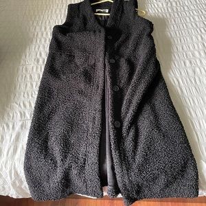 Long outerwear Sherpa coat